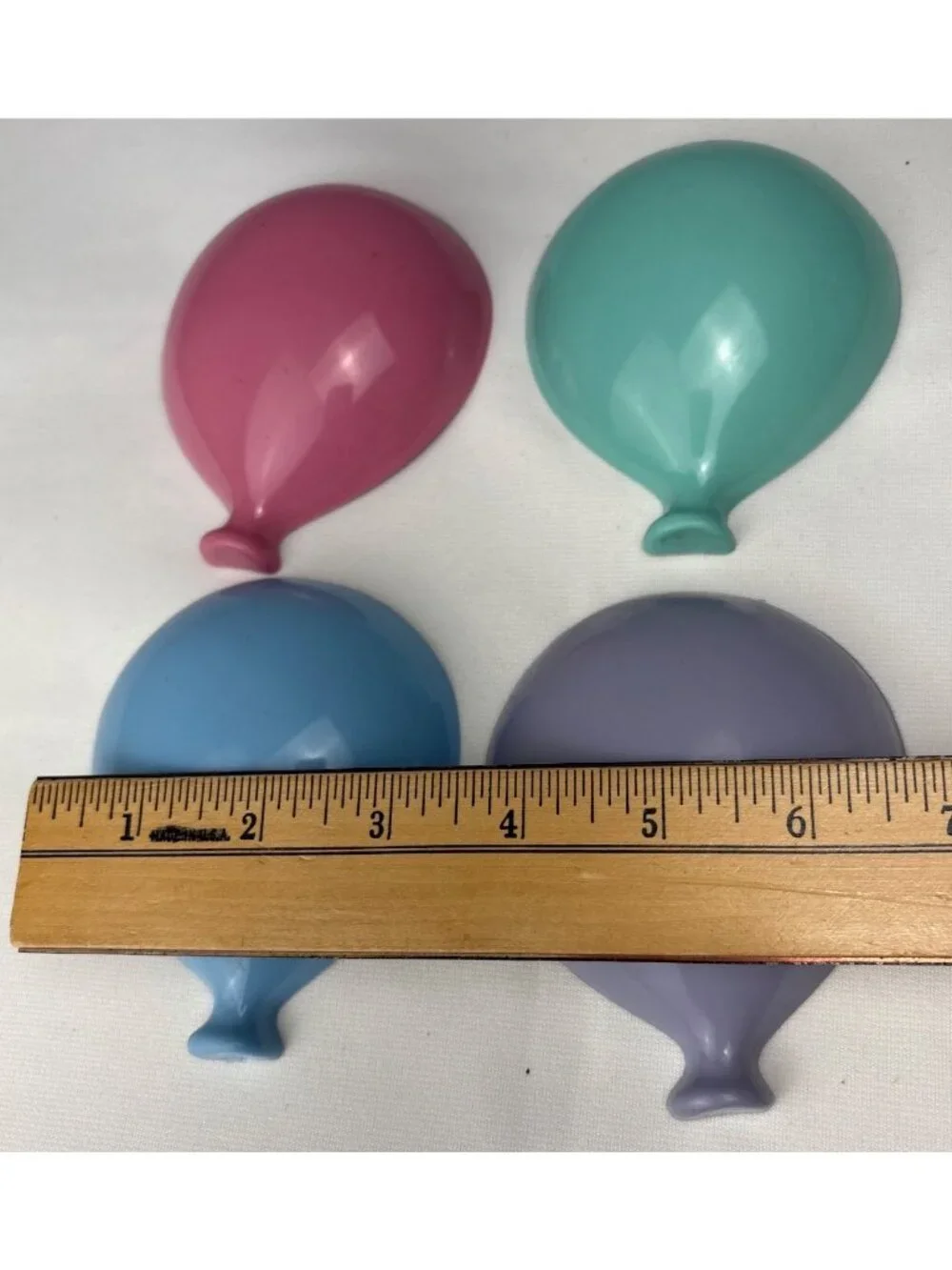 Set Burwood Products Balloon Wall Plaques Retro Decor Pink Blue Aqua Purple